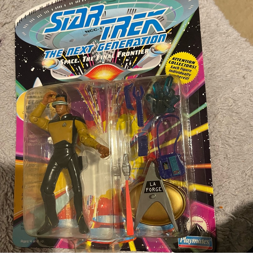 Vtg. 92 Star Trek Geordi La Forge The Next Generation Action Figure SEALED